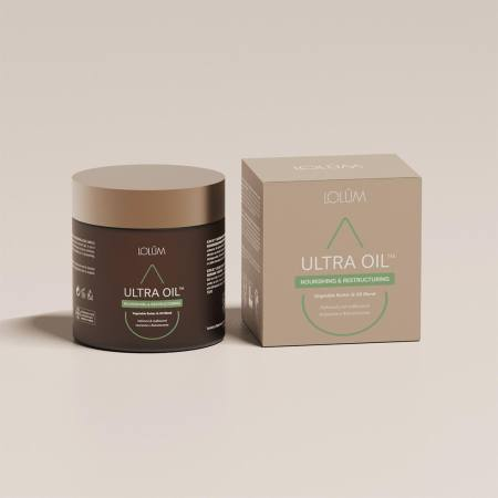 ULTRA OIL™ Lolûm – pot 80g avec packaging beige Nourishing & Restructuring Blend