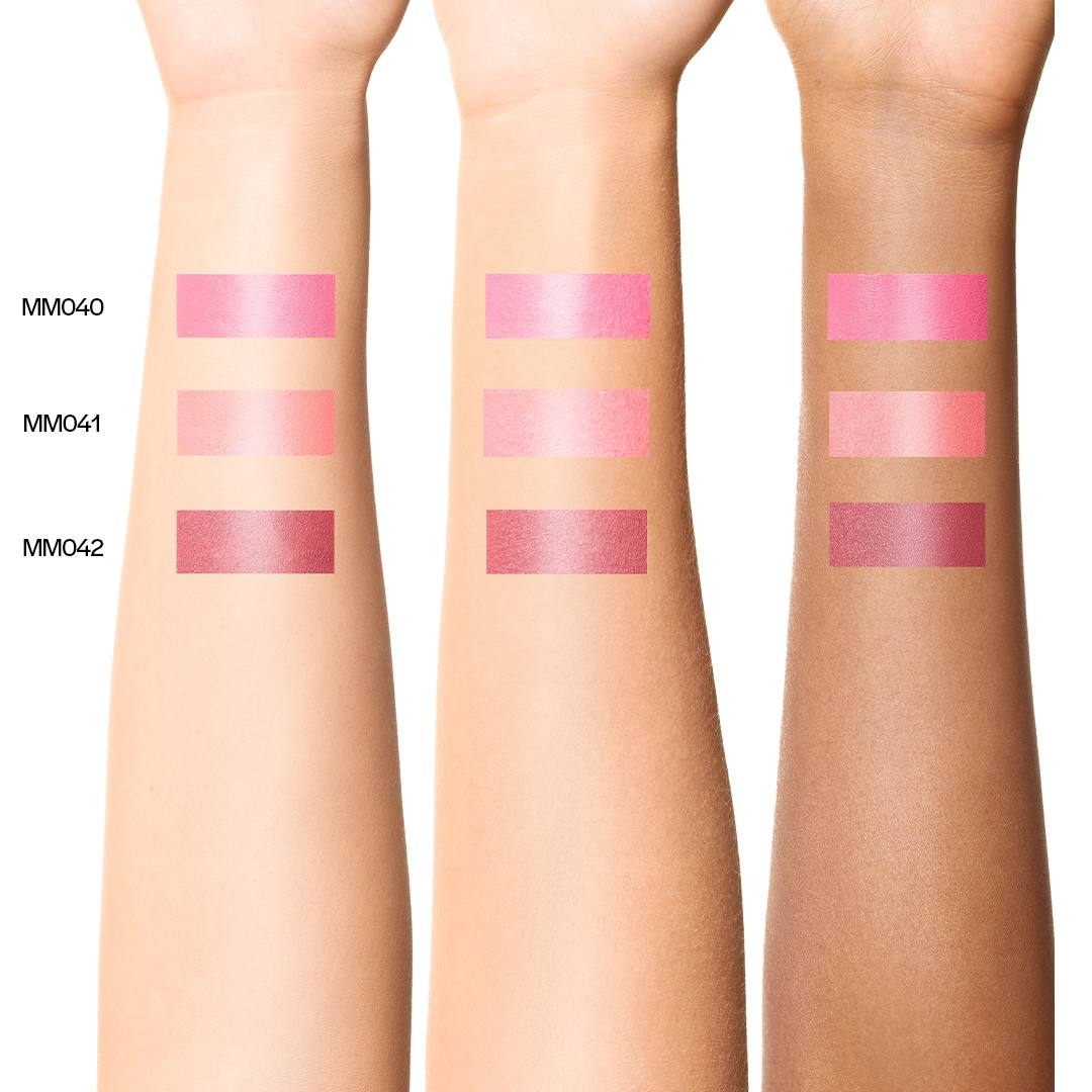 Swatches teintes MM040, MM041, MM042 – Blush & Kiss MoniAmori