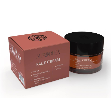 Crème Visage à l'Huile d'Argan Aurodhea 50ml - Boîte et pot