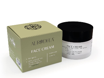 Crème Visage Anti-Âge Bave d'Escargot Aurodhea 50ml - Pot et boîte verte