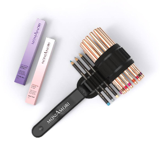 Extra-Stay Set MoniAmori – coffret crayons yeux et lèvres avec élastique porte-crayons