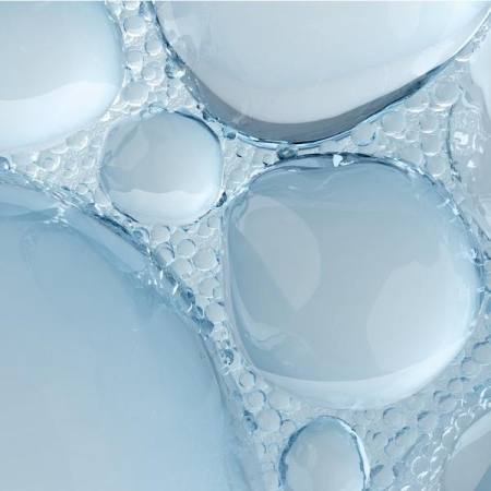 Texture crème Aurodhea - bulles d'acide hyaluronique